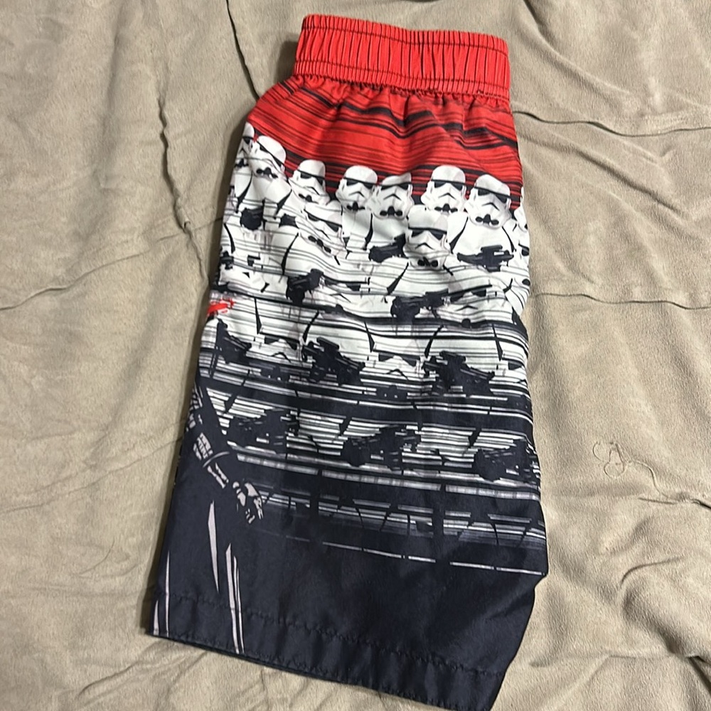 EUC Star Wars swimming trunks size 7 - Picture 2 of 2